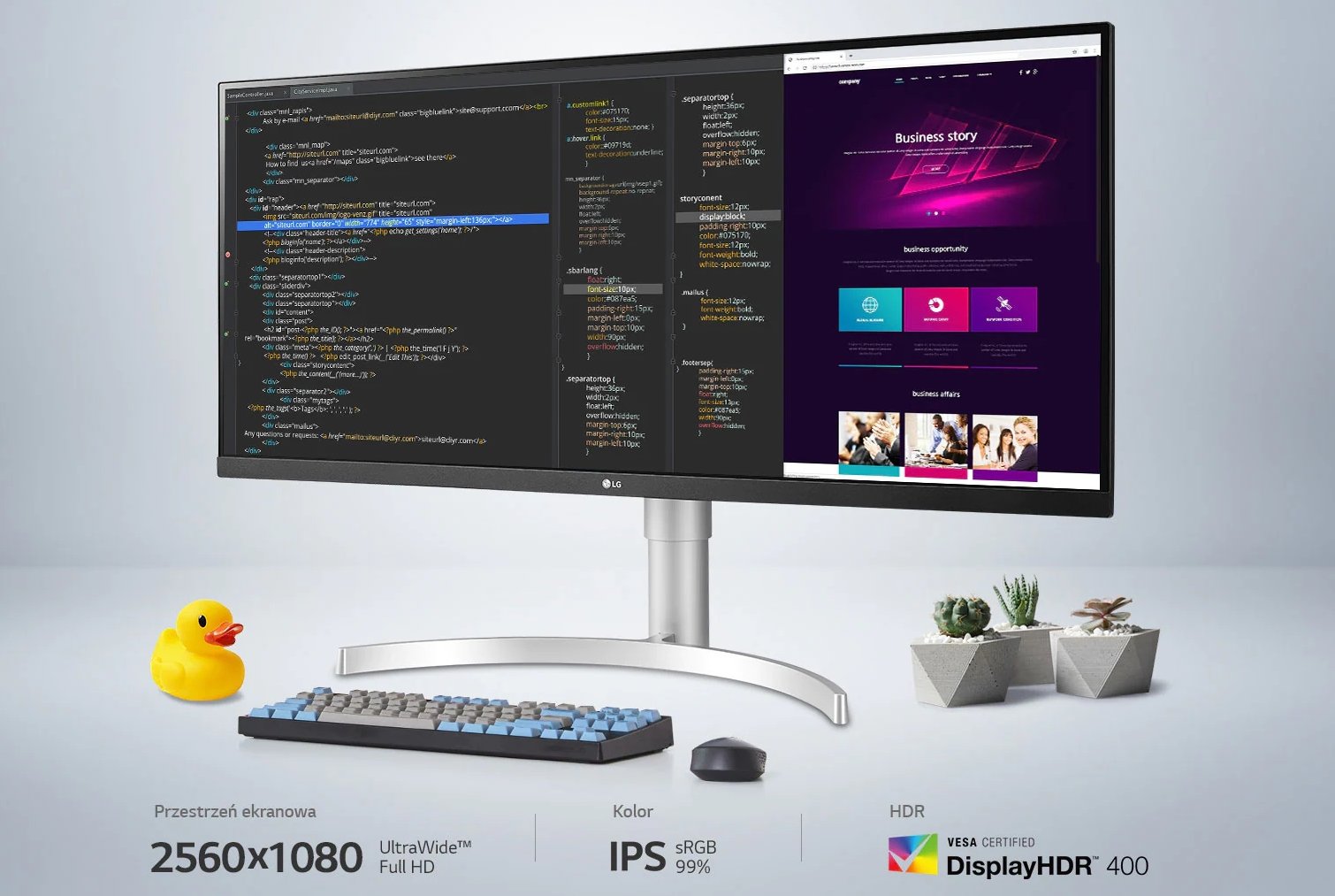 LG 34WN650-W MONITOR praca